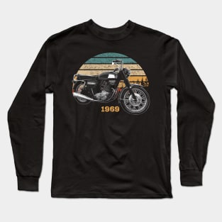 Rocket 3 1969 Vintage Motorcycle Design Long Sleeve T-Shirt